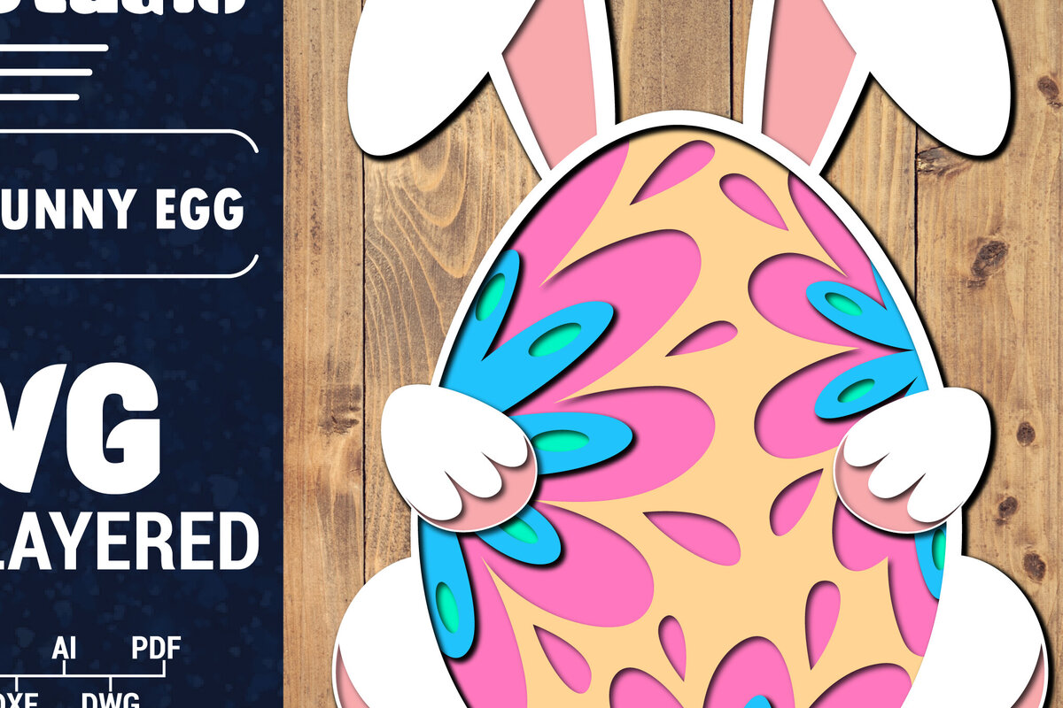 Intra απο ξύλο plywood 3mm-4mm πάχος 3D Πασχαλινό αυγό Πολυστρωματικό PaperCut 7 Δίασταση 1500x1500 cm INTRAFABR-91485335