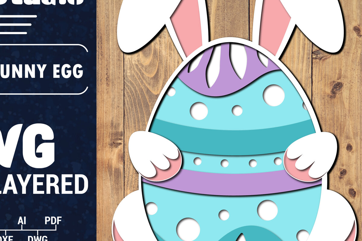 Intra απο ξύλο plywood 3mm-4mm πάχος 3D Πασχαλινό αυγό πολλαπλών στρώσεων PaperCut Δίασταση 1500x1500 cm INTRAFABR-91113560