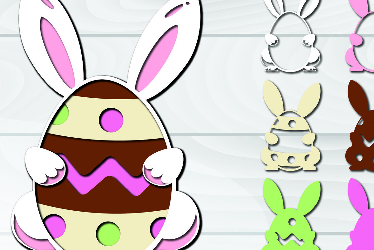 Intra απο ξύλο plywood 3mm-4mm πάχος 3D Πασχαλινά αυγά Paper Cut Δίασταση 1500x1500 cm INTRAFABR-92257798