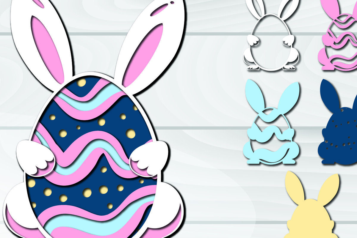 Intra απο ξύλο plywood 3mm-4mm πάχος 3D Πασχαλινά αυγά Paper Cut Δίασταση 1500x1500 cm INTRAFABR-92257764