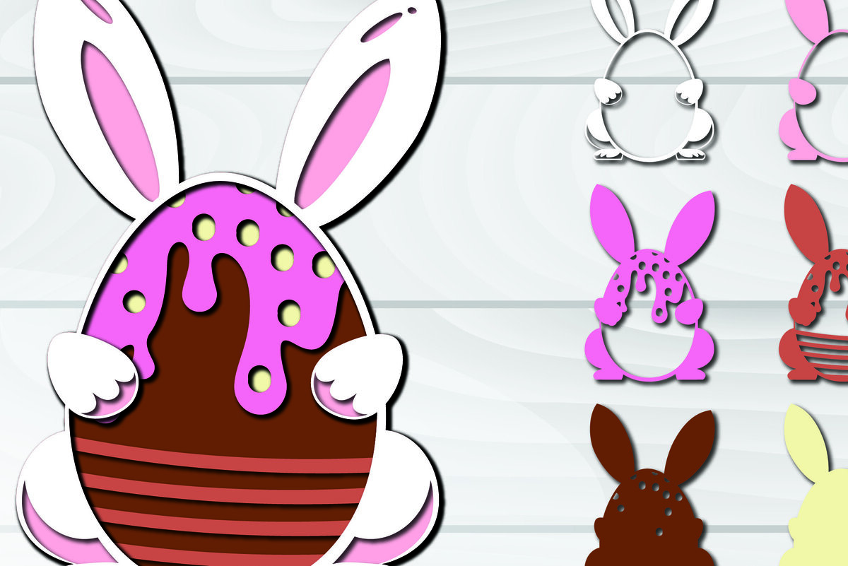 Intra απο ξύλο plywood 3mm-4mm πάχος 3D Πασχαλινά αυγά Paper Cut Δίασταση 1500x1500 cm INTRAFABR-92257788