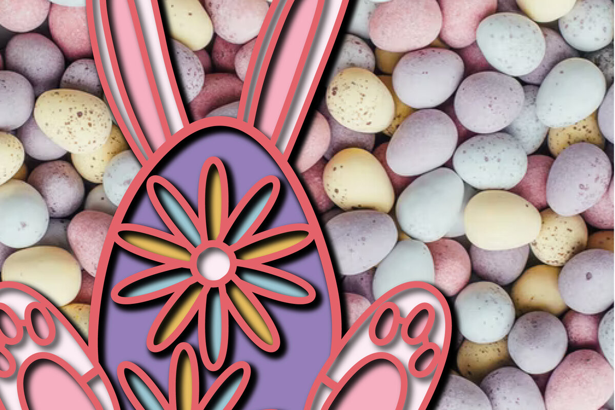 Intra απο ξύλο plywood 3mm-4mm πάχος 3D Πασχαλινά αυγά Χαρτί/ Δίασταση 15x15 cm INTRAFABR-25669245