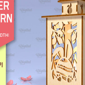 Intra απο ξύλο plywood 3mm-4mm πάχος 3D Πασχαλινό Φανάρι . 3D  Lantern Δίασταση 15x15 cm INTRAFABR-89836710