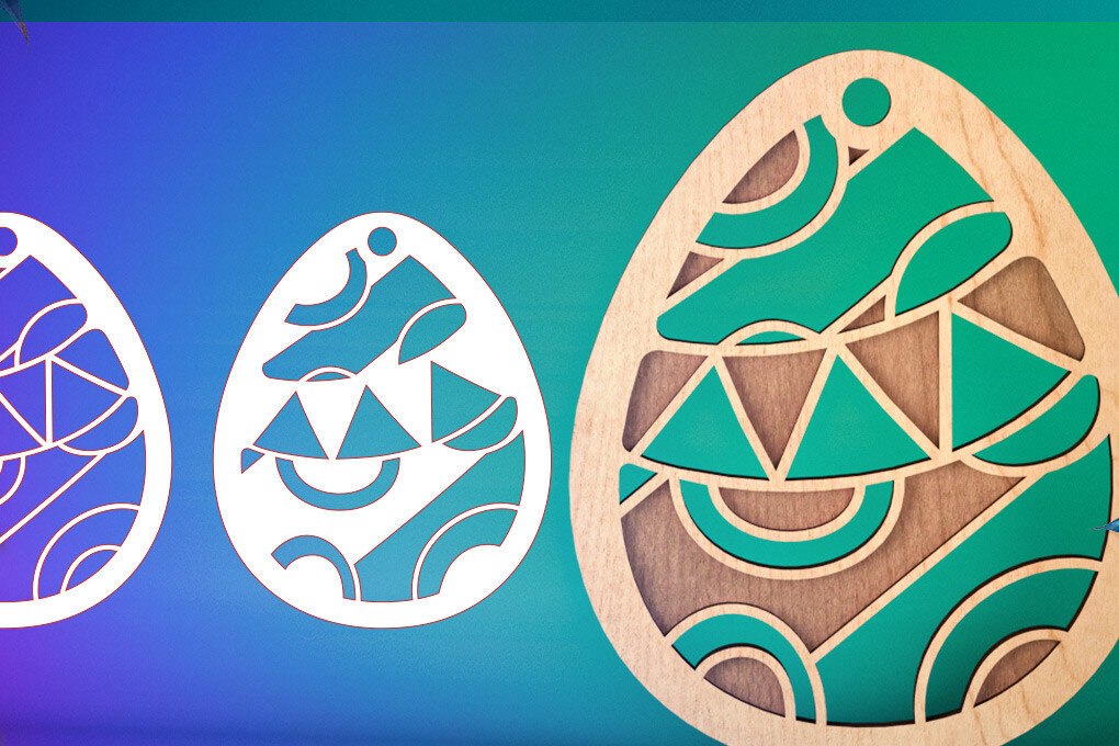 Intra απο ξύλο plywood 3mm-4mm πάχος 3D Πασχαλινή | Καλό Πάσχα Δίασταση 15x15 cm INTRAFABR-58219320