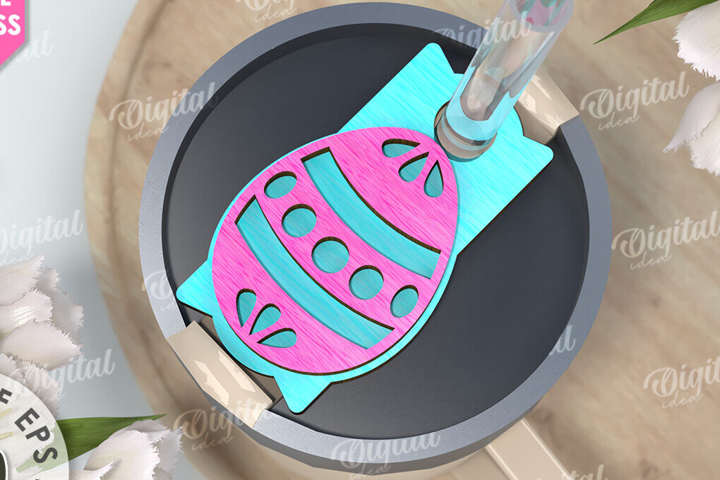 Intra απο ξύλο plywood 3mm-4mm πάχος Τρισδιάστατη Easter Stanley Topper Δίασταση 15x15 cm INTRAFABR-117657484