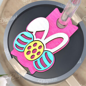 Intra απο ξύλο plywood 3mm-4mm πάχος Τρισδιάστατη Easter Stanley Topper Δίασταση 15x15 cm INTRAFABR-117657552