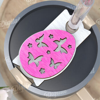 Intra απο ξύλο plywood 3mm-4mm πάχος Τρισδιάστατη Easter Stanley Topper Δίασταση 15x15 cm INTRAFABR-117657595 - Image 1