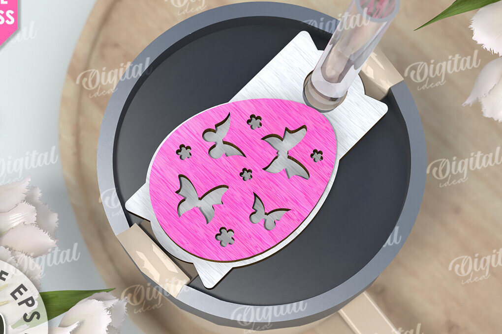 Intra απο ξύλο plywood 3mm-4mm πάχος Τρισδιάστατη Easter Stanley Topper Δίασταση 15x15 cm INTRAFABR-117657595