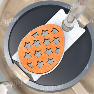 Intra απο ξύλο plywood 3mm-4mm πάχος Τρισδιάστατη Easter Stanley Topper Δίασταση 15x15 cm INTRAFABR-117657723