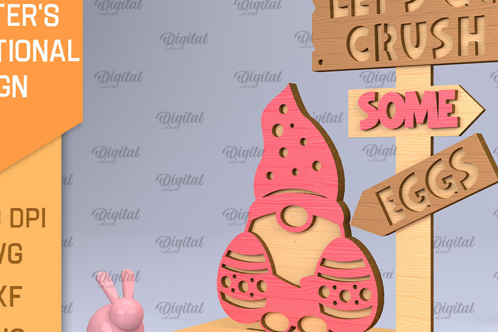 Intra απο ξύλο plywood 3mm-4mm πάχος τρισδιάστατης πινακίδας για το Πάσχα Δίασταση 15x15 cm INTRAFABR-90889004