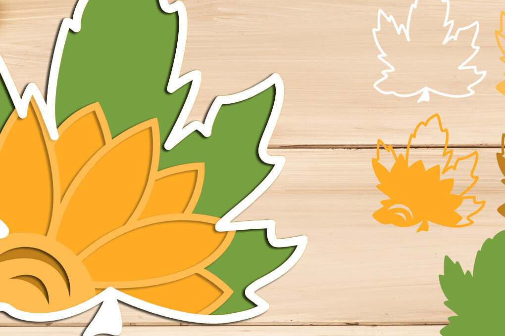 Intra απο ξύλο plywood 3mm-4mm πάχος 3d Fall Layered , Autumn 3d Leaf Δίασταση 8x8 cm INTRAFABR-103449117