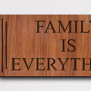 Intra απο ξύλο plywood 3mm-4mm πάχος Η 3D Family είναι τα πάντα Διακόσμηση επιγραφής τοίχου Δίασταση 30x20 cm INTRAFABR-28237847