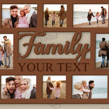 Intra απο ξύλο plywood 3mm-4mm πάχος Τρισδιάστατη δέσμη κορνίζας φωτογραφιών με λέιζερ Δίασταση 20x30 cm INTRAFABR-121362034 - Image 4