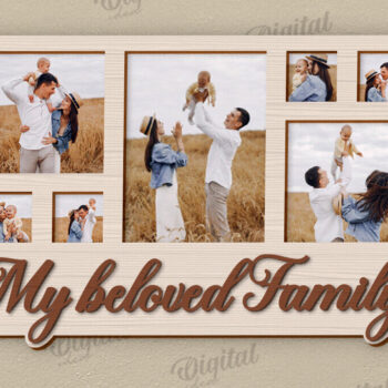 Intra απο ξύλο plywood 3mm-4mm πάχος Τρισδιάστατη δέσμη κορνίζας φωτογραφιών με λέιζερ Δίασταση 20x30 cm INTRAFABR-121362034 - Image 7