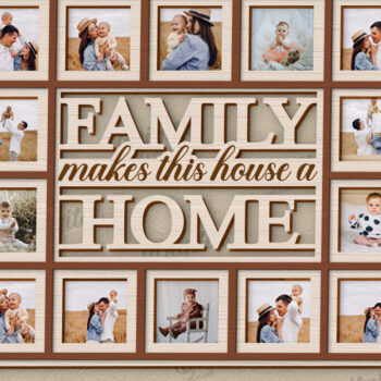 Intra απο ξύλο plywood 3mm-4mm πάχος Τρισδιάστατη δέσμη κορνίζας φωτογραφιών με λέιζερ Δίασταση 20x30 cm INTRAFABR-121362034 - Image 13