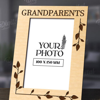 Intra απο ξύλο plywood 3mm-4mm πάχος Τρισδιάστατη οικογενειακή κορνίζα φωτογραφιών Δίασταση 20x30 cm INTRAFABR-118809559 - Image 1