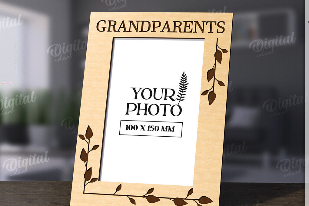 Intra απο ξύλο plywood 3mm-4mm πάχος Τρισδιάστατη οικογενειακή κορνίζα φωτογραφιών Δίασταση 20x30 cm INTRAFABR-118809559