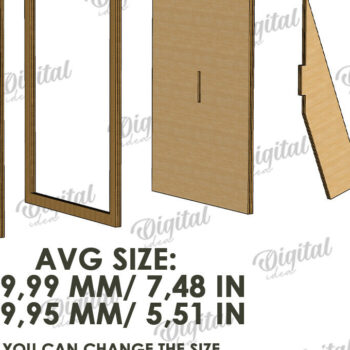 Intra απο ξύλο plywood 3mm-4mm πάχος Τρισδιάστατη οικογενειακή κορνίζα φωτογραφιών Δίασταση 20x30 cm INTRAFABR-118809559 - Image 2