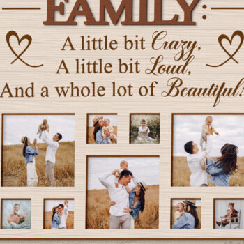 Intra απο ξύλο plywood 3mm-4mm πάχος Τρισδιάστατη οικογενειακή κορνίζα φωτογραφιών Δίασταση 20x30 cm INTRAFABR-121430046 - Image 1