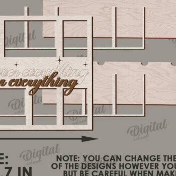 Intra απο ξύλο plywood 3mm-4mm πάχος Τρισδιάστατη οικογενειακή κορνίζα φωτογραφιών Δίασταση 20x30 cm INTRAFABR-121430498 - Image 2