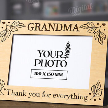 Intra απο ξύλο plywood 3mm-4mm πάχος Τρισδιάστατη οικογενειακή κορνίζα φωτογραφιών Δίασταση 20x30 cm INTRAFABR-118809225 - Image 1