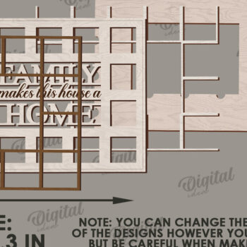 Intra απο ξύλο plywood 3mm-4mm πάχος Τρισδιάστατη οικογενειακή κορνίζα φωτογραφιών Δίασταση 20x30 cm INTRAFABR-121430646 - Image 2