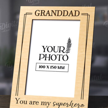 Intra απο ξύλο plywood 3mm-4mm πάχος Τρισδιάστατη οικογενειακή κορνίζα φωτογραφιών Δίασταση 20x30 cm INTRAFABR-118809302 - Image 1