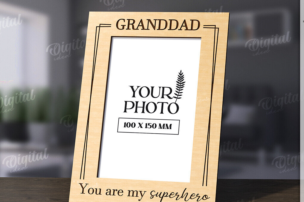 Intra απο ξύλο plywood 3mm-4mm πάχος Τρισδιάστατη οικογενειακή κορνίζα φωτογραφιών Δίασταση 20x30 cm INTRAFABR-118809302