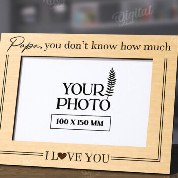 Intra απο ξύλο plywood 3mm-4mm πάχος Τρισδιάστατη οικογενειακή κορνίζα φωτογραφιών Δίασταση 20x30 cm INTRAFABR-118809399 - Image 1