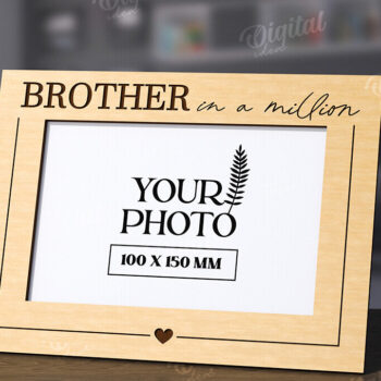 Intra απο ξύλο plywood 3mm-4mm πάχος Τρισδιάστατη οικογενειακή κορνίζα φωτογραφιών Δίασταση 20x30 cm INTRAFABR-118809439 - Image 1