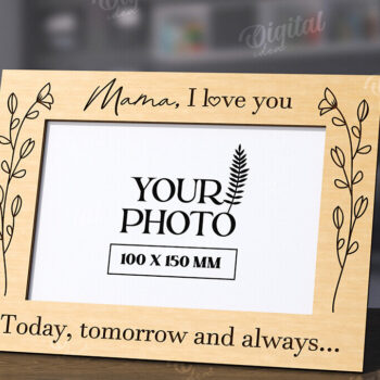 Intra απο ξύλο plywood 3mm-4mm πάχος Τρισδιάστατη οικογενειακή κορνίζα φωτογραφιών Δίασταση 20x30 cm INTRAFABR-118809185 - Image 1