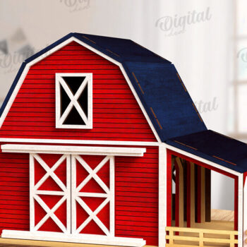 Intra απο ξύλο plywood 3mm-4mm πάχος 3D Farm Cut . Διακόσμηση σπιτιού Δίασταση 30x20 cm INTRAFABR-122538017 - Image 2