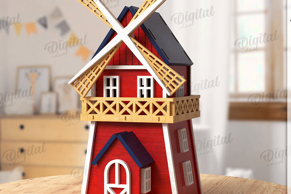 Intra απο ξύλο plywood 3mm-4mm πάχος Τρισδιάστατη κοπή με Farm. Διακόσμηση σπιτιού Δίασταση 30x20 cm INTRAFABR-122383798 - Image 1