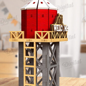 Intra απο ξύλο plywood 3mm-4mm πάχος Τρισδιάστατη κοπή με  Farm. Διακόσμηση σπιτιού Δίασταση 30x20 cm INTRAFABR-122383925 - Image 1