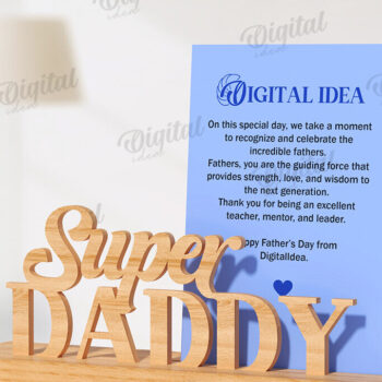 Intra απο ξύλο plywood 3mm-4mm πάχος Τρισδιάστατη θήκη κάρτας για τη γιορτή του πατέρα Δίασταση 30x20 cm INTRAFABR-119264917 - Image 1