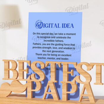 Intra απο ξύλο plywood 3mm-4mm πάχος Τρισδιάστατη θήκη κάρτας για τη γιορτή του πατέρα Δίασταση 30x20 cm INTRAFABR-119261816 - Image 11