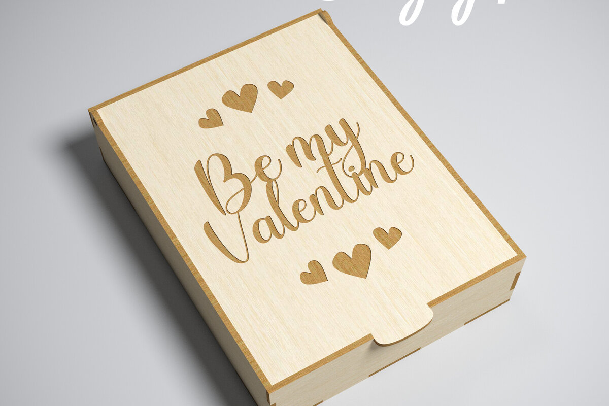 Intra απο ξύλο plywood 3mm-4mm πάχος 3D Favor Box . Ημέρα του Αγίου Βαλεντίνου Δίασταση 15x15 cm INTRAFABR-83080683 - Image 1