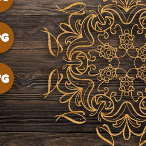 Intra απο ξύλο plywood 3mm-4mm πάχος 3D Fish Sea Mandala για Cricut Δίασταση 30x30 cm INTRAFABR-79236738