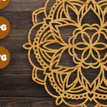 Intra απο ξύλο plywood 3mm-4mm πάχος 3D Floral Mandala για Cricut Δίασταση 30x30 cm INTRAFABR-76899390 - Image 1