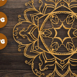 Intra απο ξύλο plywood 3mm-4mm πάχος 3D Floral Mandala για Cricut Δίασταση 30x30 cm INTRAFABR-77262592