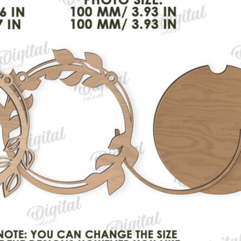 Intra απο ξύλο plywood 3mm-4mm πάχος 3D Floral κορνίζα φωτογραφιών Δίασταση 20x30 cm INTRAFABR-119139176 - Image 2