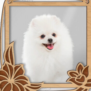 Intra απο ξύλο plywood 3mm-4mm πάχος 3D Floral κορνίζα φωτογραφιών Δίασταση 20x30 cm INTRAFABR-119139053 - Image 1