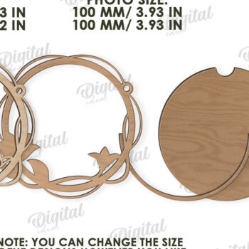 Intra απο ξύλο plywood 3mm-4mm πάχος 3D Floral κορνίζα φωτογραφιών Δίασταση 20x30 cm INTRAFABR-119139146 - Image 2