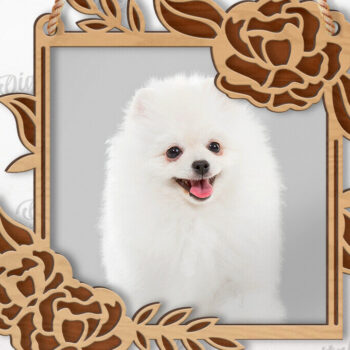 Intra απο ξύλο plywood 3mm-4mm πάχος κορνίζες 3D Floral Δίασταση 20x30 cm INTRAFABR-119075251 - Image 5