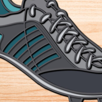 Intra απο ξύλο plywood 3mm-4mm πάχος Τρισδιάστατη δέσμη ποδοσφαίρου Sports Layer Cut Δίασταση 15x15 cm INTRAFABR-25427919 - Image 4