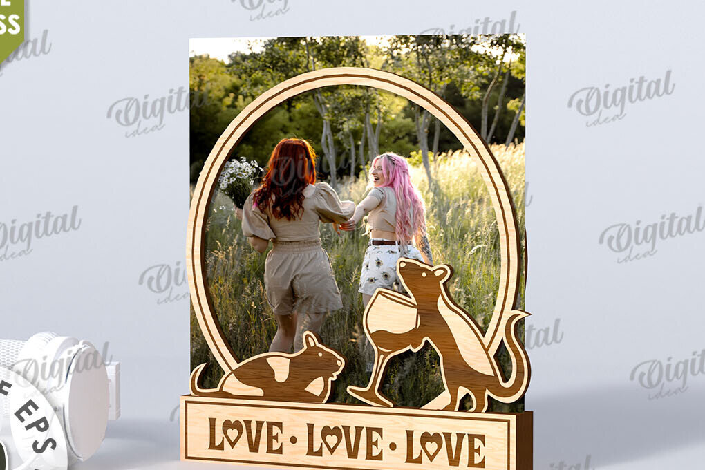 Intra απο ξύλο plywood 3mm-4mm πάχος Τρισδιάστατη αστεία κορνίζα φωτογραφιών Δίασταση 20x30 cm INTRAFABR-116268689