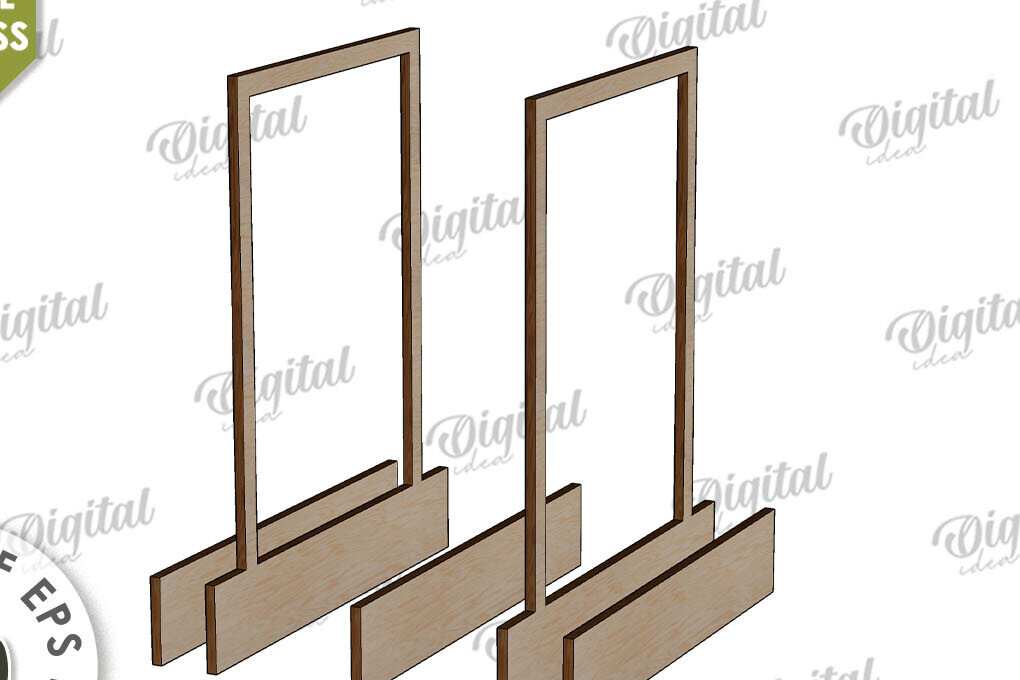 Intra απο ξύλο plywood 3mm-4mm πάχος Τρισδιάστατη αστεία κορνίζα φωτογραφιών Δίασταση 20x30 cm INTRAFABR-116268571 - Image 2