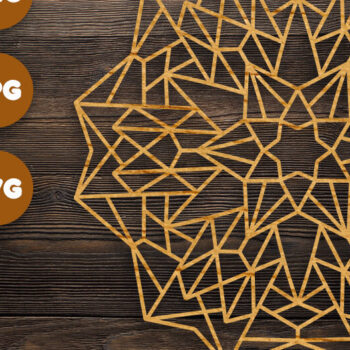 Intra απο ξύλο plywood 3mm-4mm πάχος 3D Geometric Mandala για Cricut Δίασταση 30x30 cm INTRAFABR-76899472 - Image 1