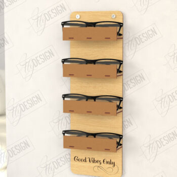 Intra απο ξύλο plywood 3mm-4mm πάχος Τρισδιάστατη θήκη γυαλιών κοπής με λέιζερ | CNC Δίασταση 15x15 cm INTRAFABR-123095457 - Image 1