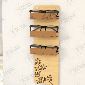 Intra απο ξύλο plywood 3mm-4mm πάχος Τρισδιάστατη θήκη γυαλιών κοπής με λέιζερ | CNC Δίασταση 15x15 cm INTRAFABR-123095454 - Image 1